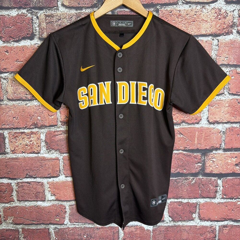 Nike San Diego Padres MLB Jersey Brown Alternate Youth Medium 10/12